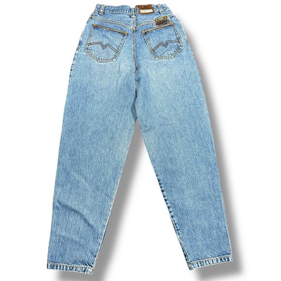 Vintage 90s Smuggler Jeans Sz 40 High Waisted Light Wash Denim Brazil - Picture 2 of 11